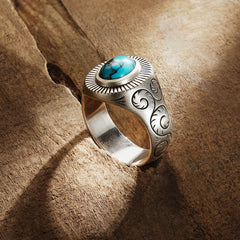 Filigree Ring with Turquoise  | Stetson