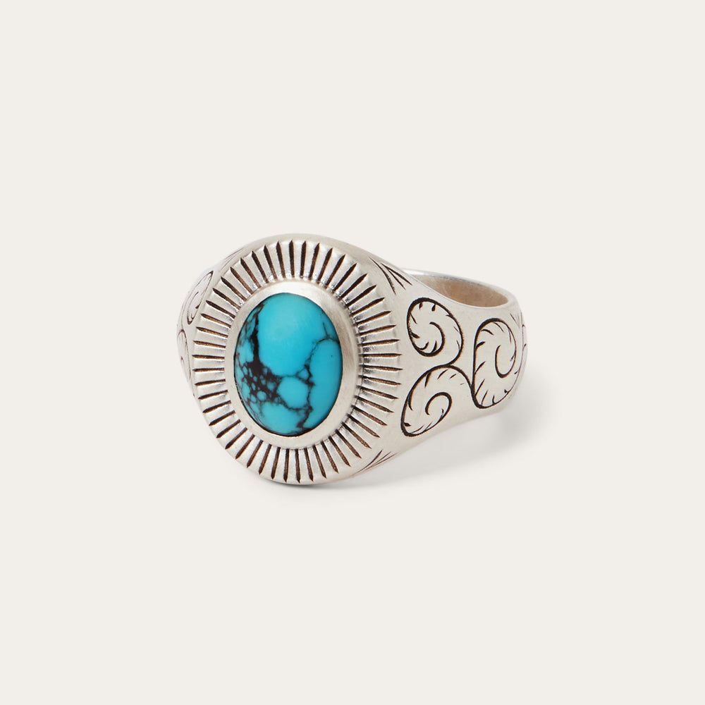 Filigree Ring with Turquoise  | Stetson