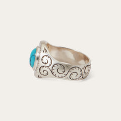 Filigree Ring with Turquoise  | Stetson