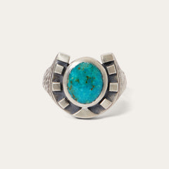 Horseshoe Ring with Turquoise  | Stetson