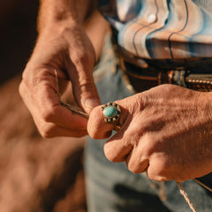 Horseshoe Ring with Turquoise  | Stetson
