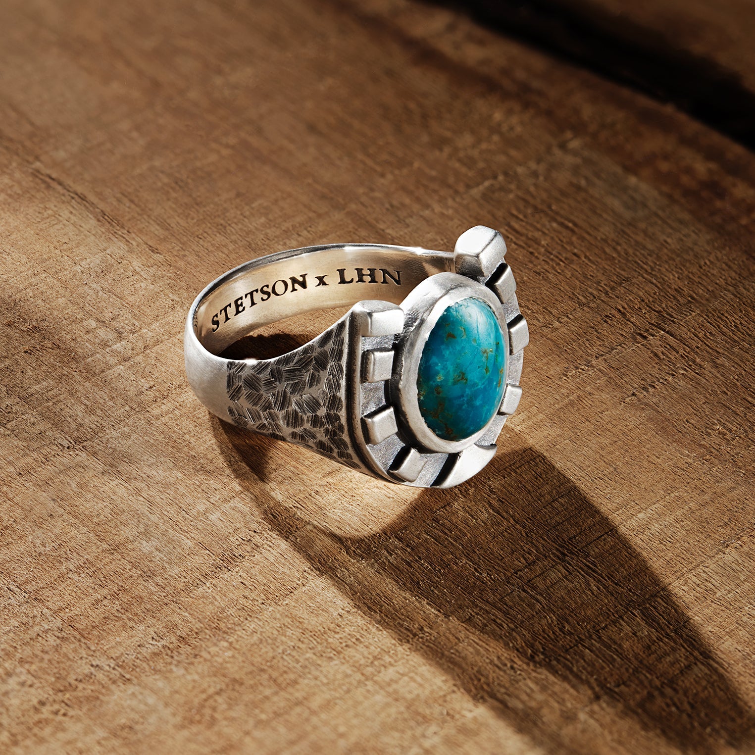 Horseshoe Ring with Turquoise  | Stetson