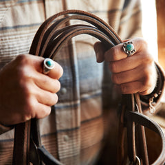 Horseshoe Ring with Turquoise  | Stetson