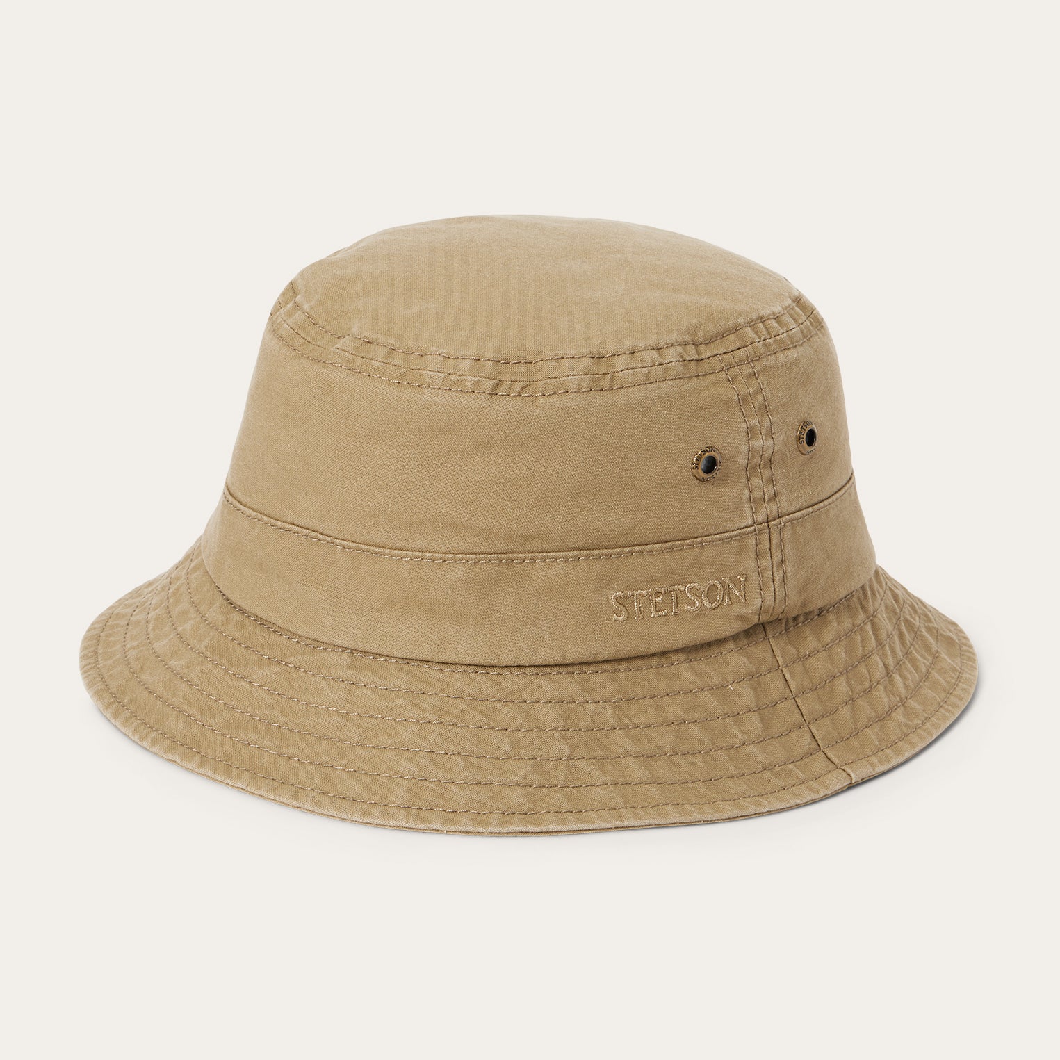 Bucket Delave Organic Cotton Olive | Stetson Hats