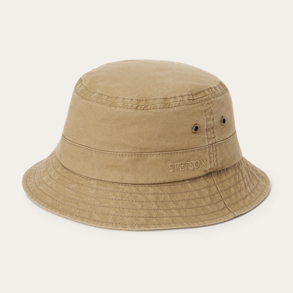 Bucket Delave Organic Cotton Olive | Stetson Hats