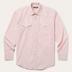 Pink End-On-End Western Shirt Pink | Stetson Men
