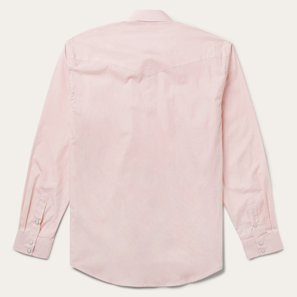 Pink End-On-End Western Shirt Pink | Stetson Men