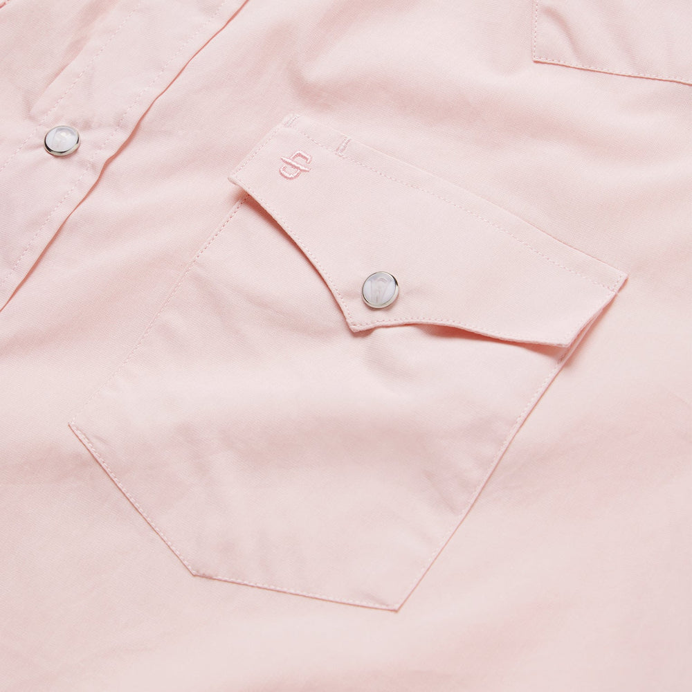 Pink End-On-End Western Shirt Pink | Stetson Men