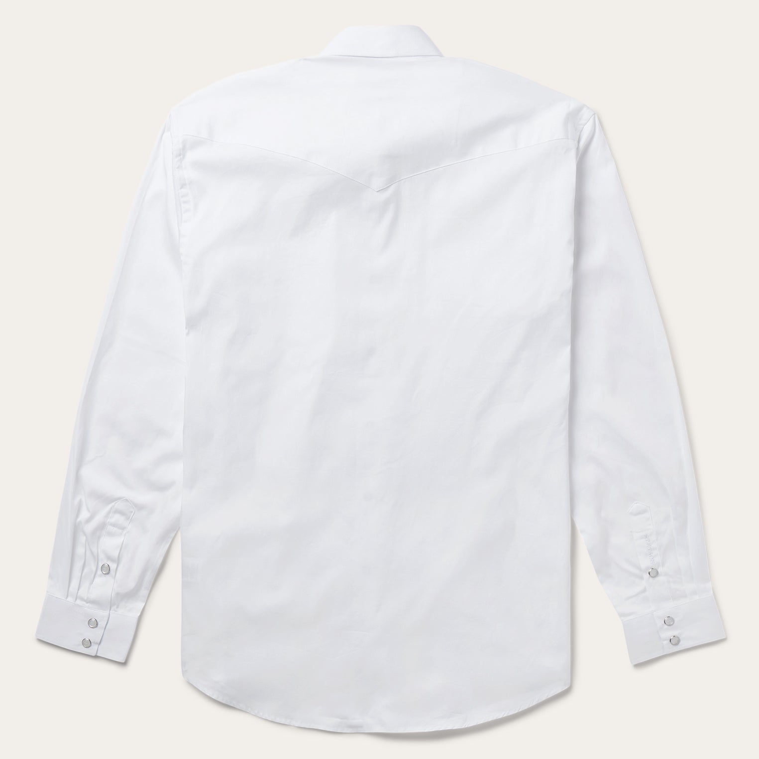 White Pinpoint Oxford Western Shirt White | Stetson Men