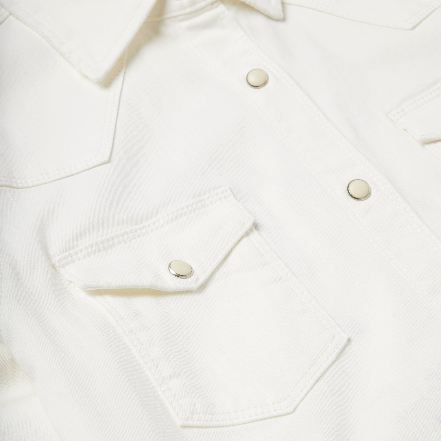 Western Embroidered Denim Shirt White | Stetson Women