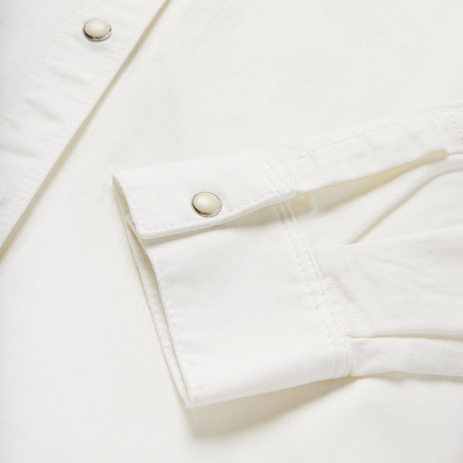 Western Embroidered Denim Shirt White | Stetson Women