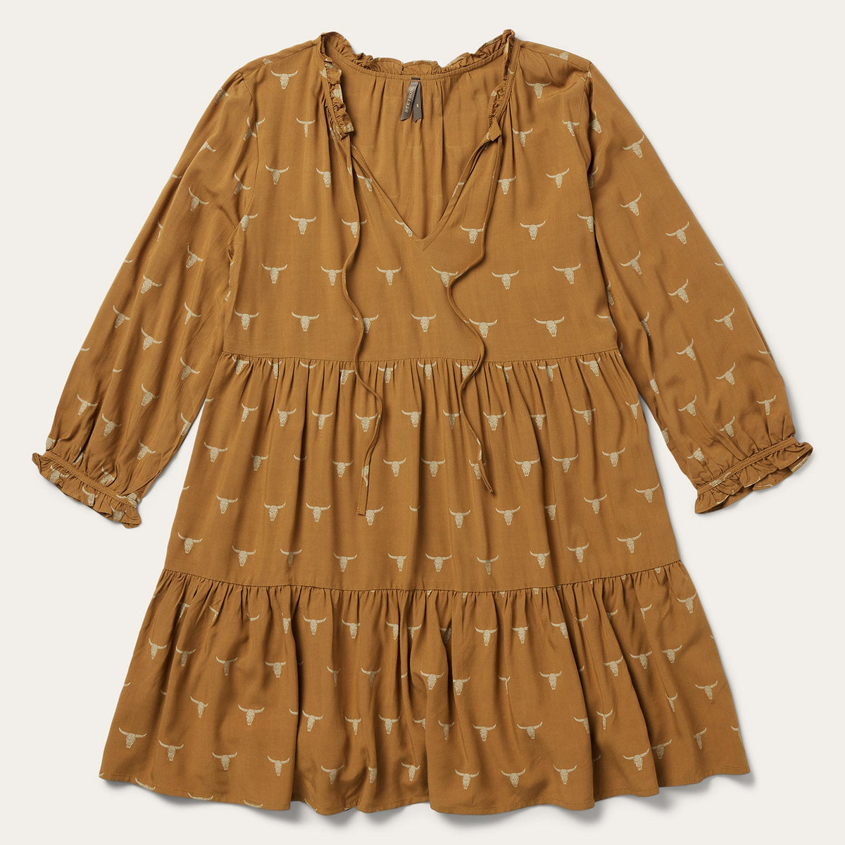 Mojave Longhorn Print Dress Brown | Stetson Women