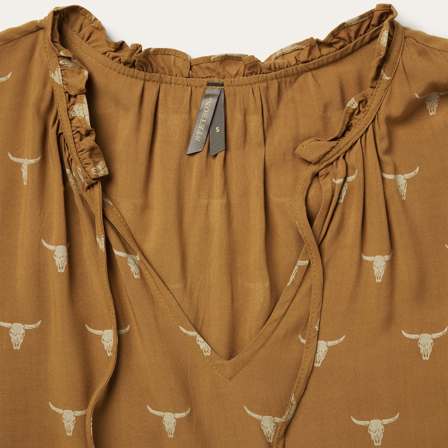 Mojave Longhorn Print Dress Brown | Stetson Women