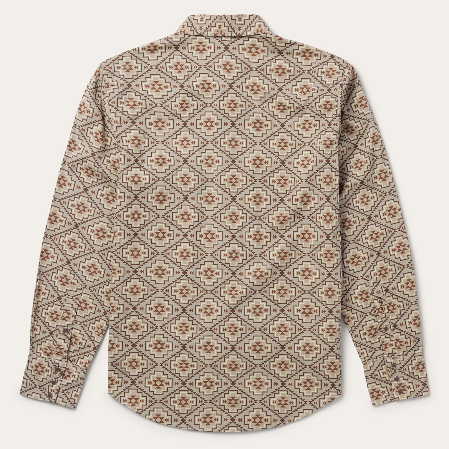 Brown Aztec Poplin Western Shirt Brown | Stetson Men