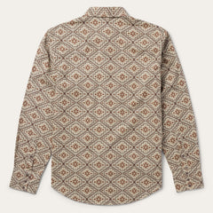 Brown Aztec Poplin Western Shirt Brown | Stetson Men