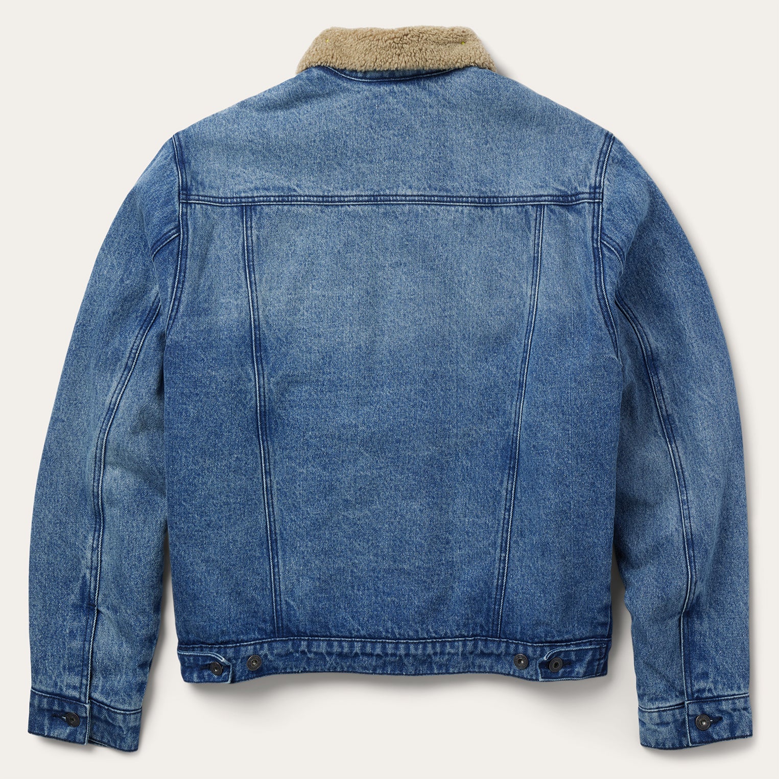 Denim Sherpa Jacket Blue | Stetson Men