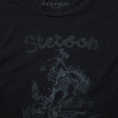 Bucking Cowboy Graphic Tee Black | Stetson Women