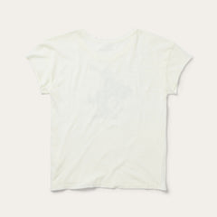 Bucking Cowgirl Graphic Tee White | Stetson Women