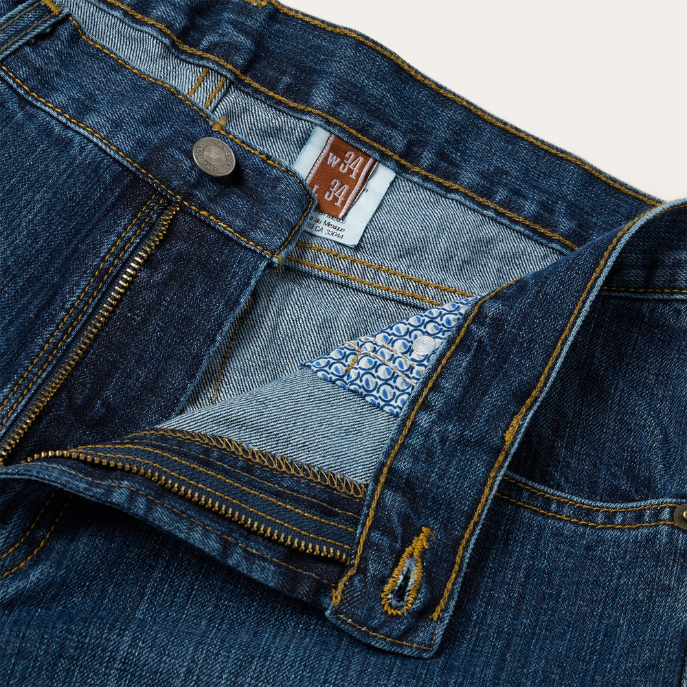 1520 Fit Standard Straight Leg Jean Blue | Stetson Men