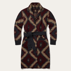 Aztec Duster Sweater Wine | Stetson Women