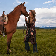 Aztec Duster Sweater Wine | Stetson Women