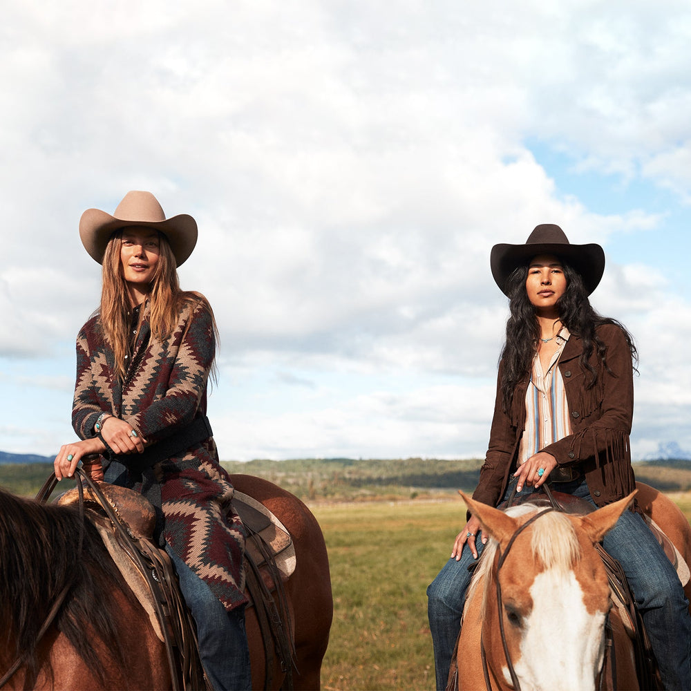 Aztec Duster Sweater Wine | Stetson Women