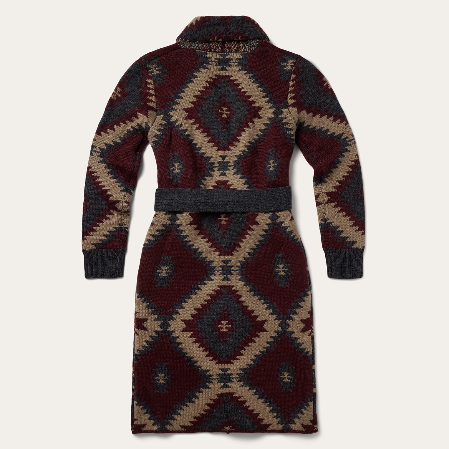 Aztec Duster Sweater Wine | Stetson Women