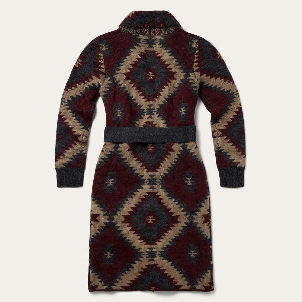 Aztec Duster Sweater Wine | Stetson Women
