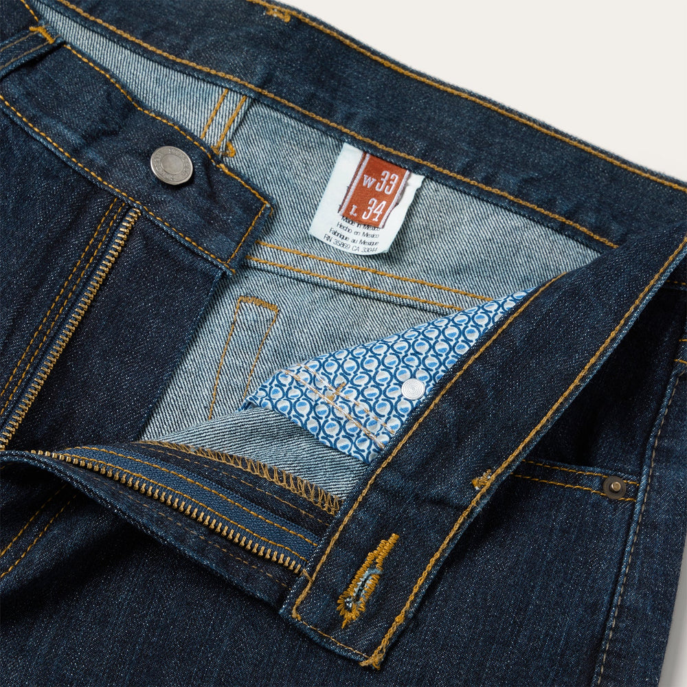 1520 Fit Standard Straight Leg Jean Blue | Stetson Men