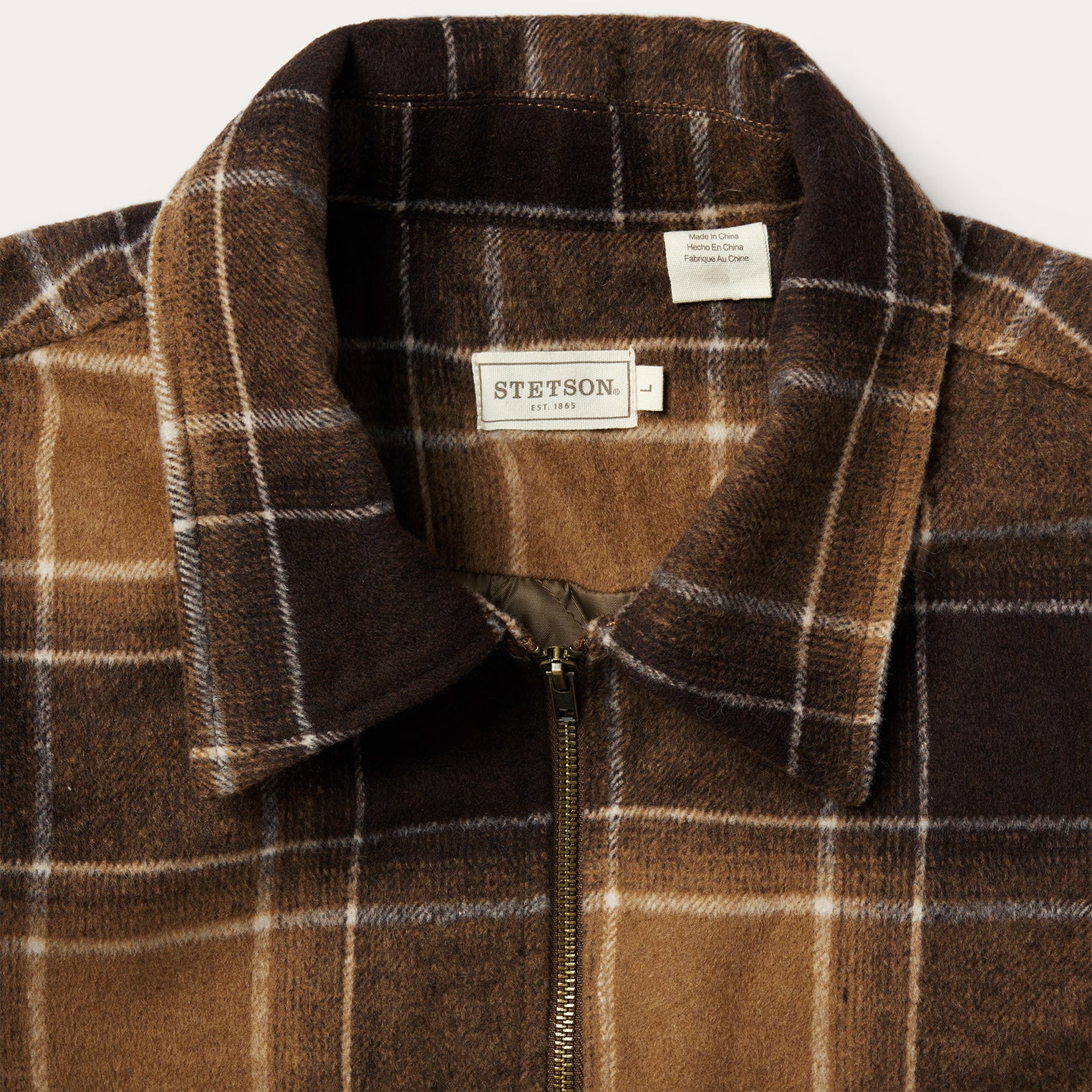 Brown Plaid Western Coat Brown | Stetson Men
