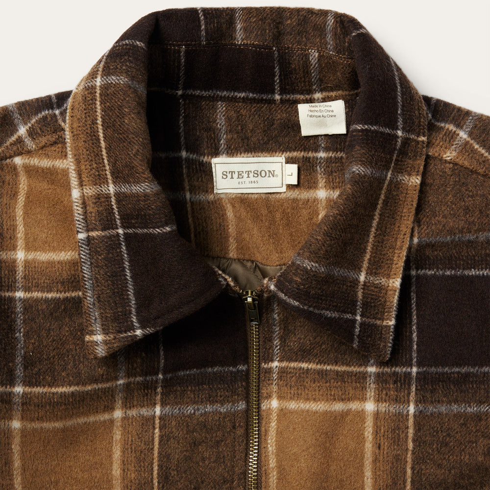 Brown Plaid Western Coat Brown | Stetson Men
