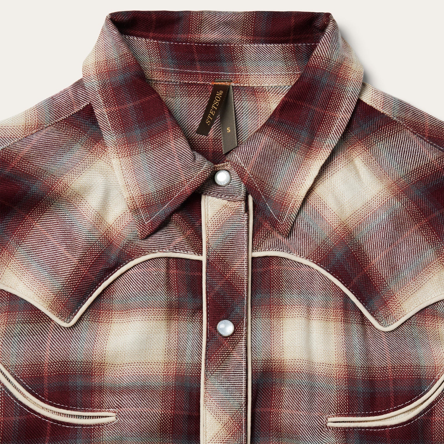 Black Cherry Plaid Shirt Dress Red | Stetson Women