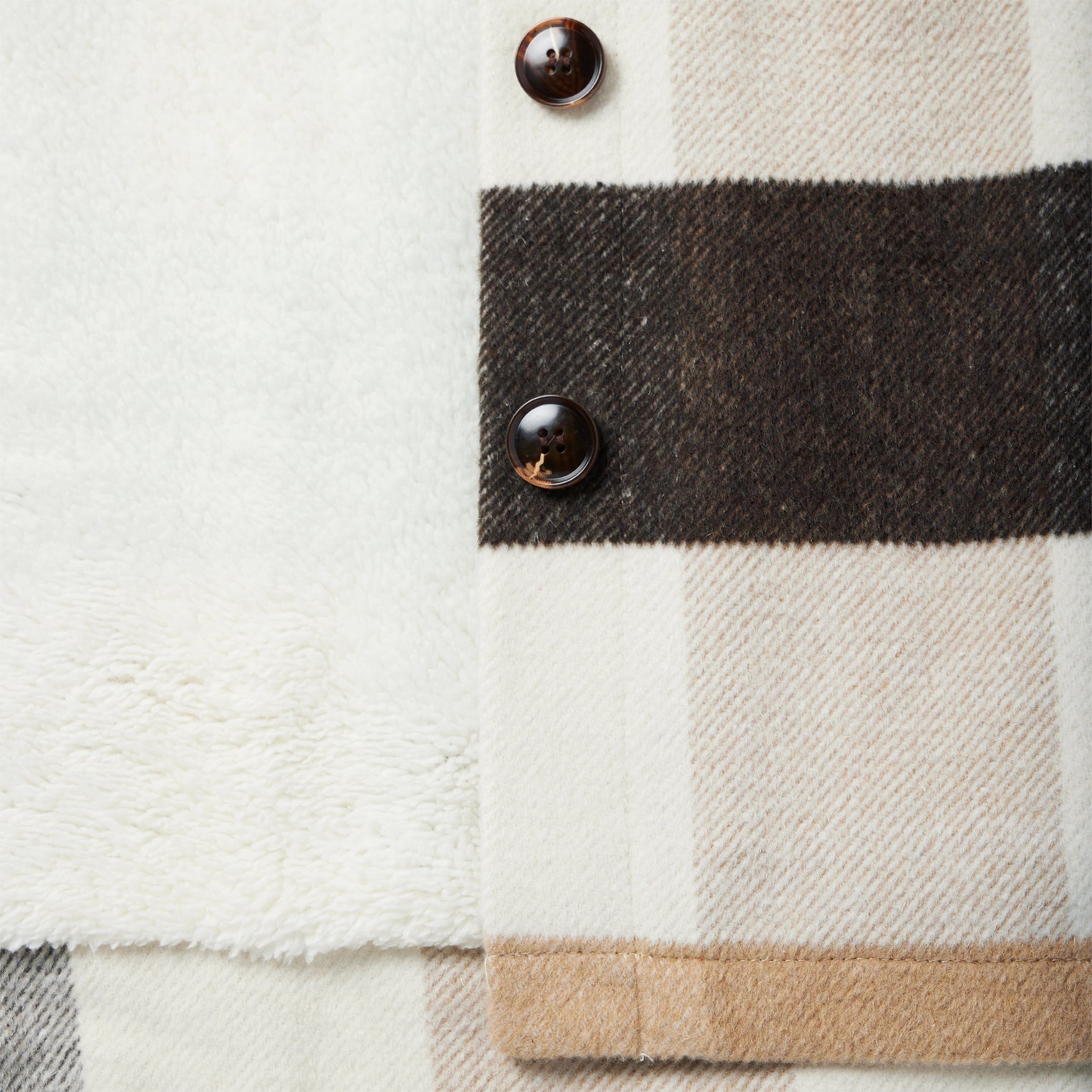 Oversize Plaid Shirt Jacket Brown | Stetson Women