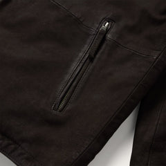 Zip Front Suede Leather Jacket Brown | Stetson Men