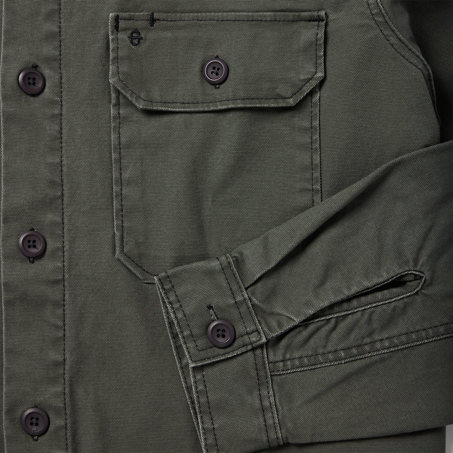 Stretch Canvas Jac-Shirt Green | Stetson Men