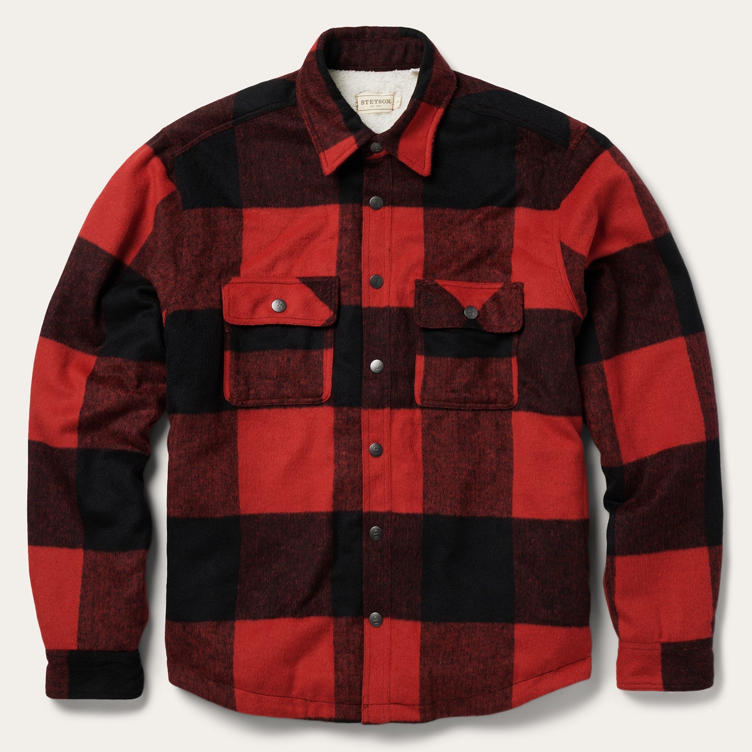 Buffalo Plaid Western Coat Red | Stetson Men