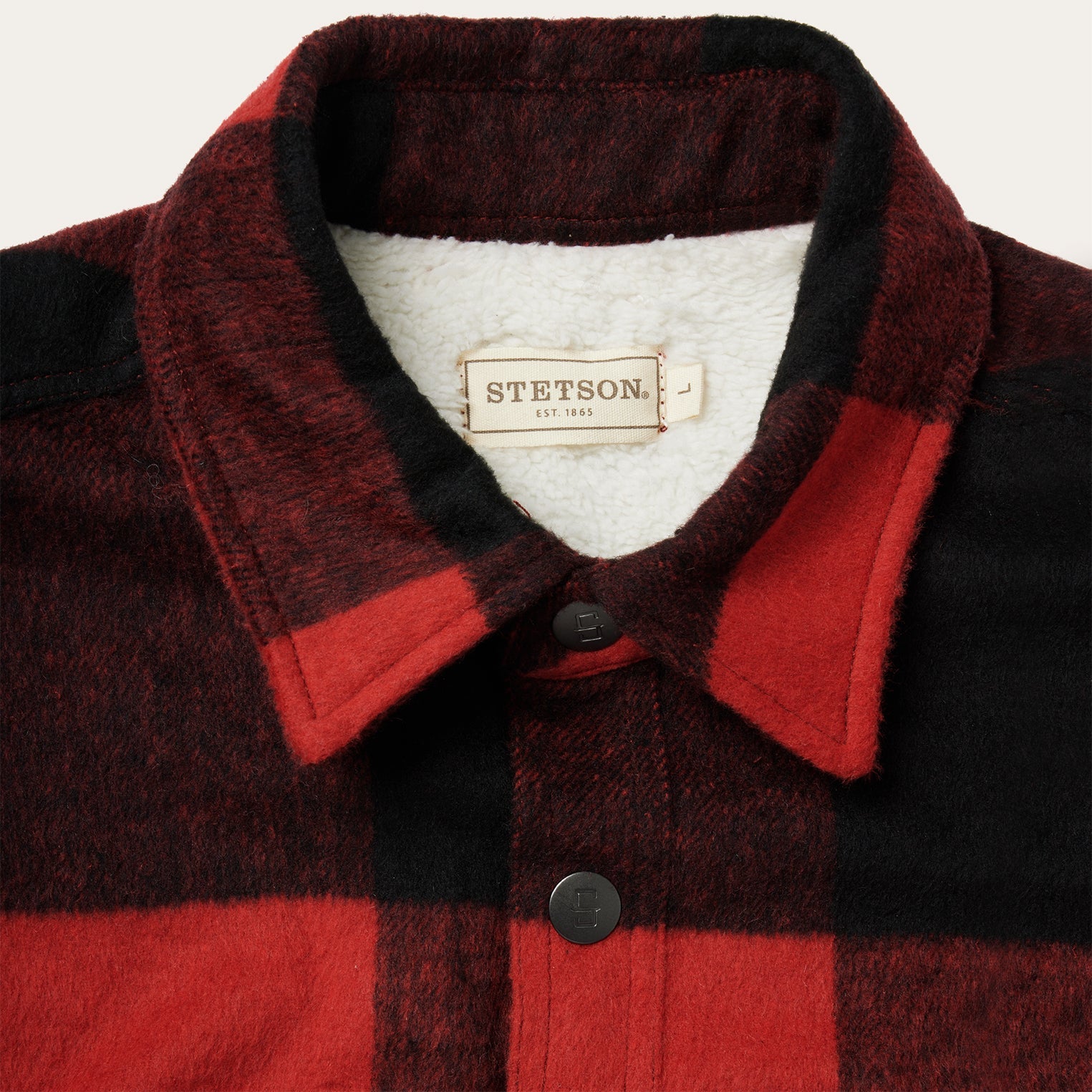 Buffalo Plaid Western Coat Red | Stetson Men