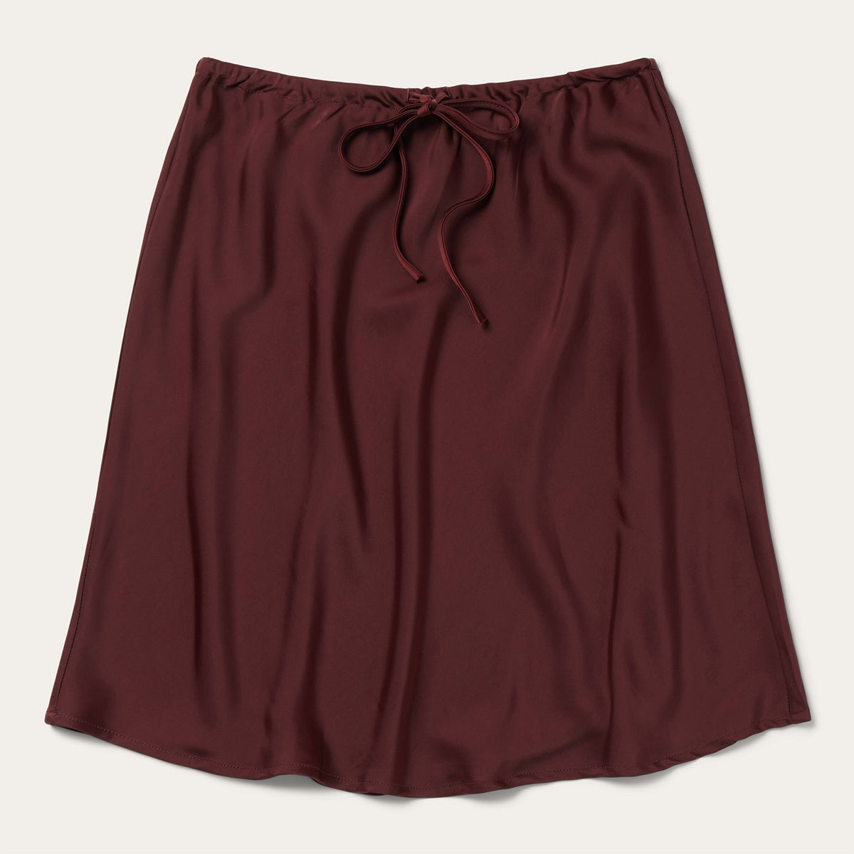 Wine Satin Skirt Red | Stetson Women