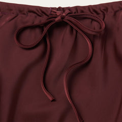 Wine Satin Skirt Red | Stetson Women