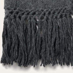 Charcoal Fringed Cardigan Grey | Stetson Women