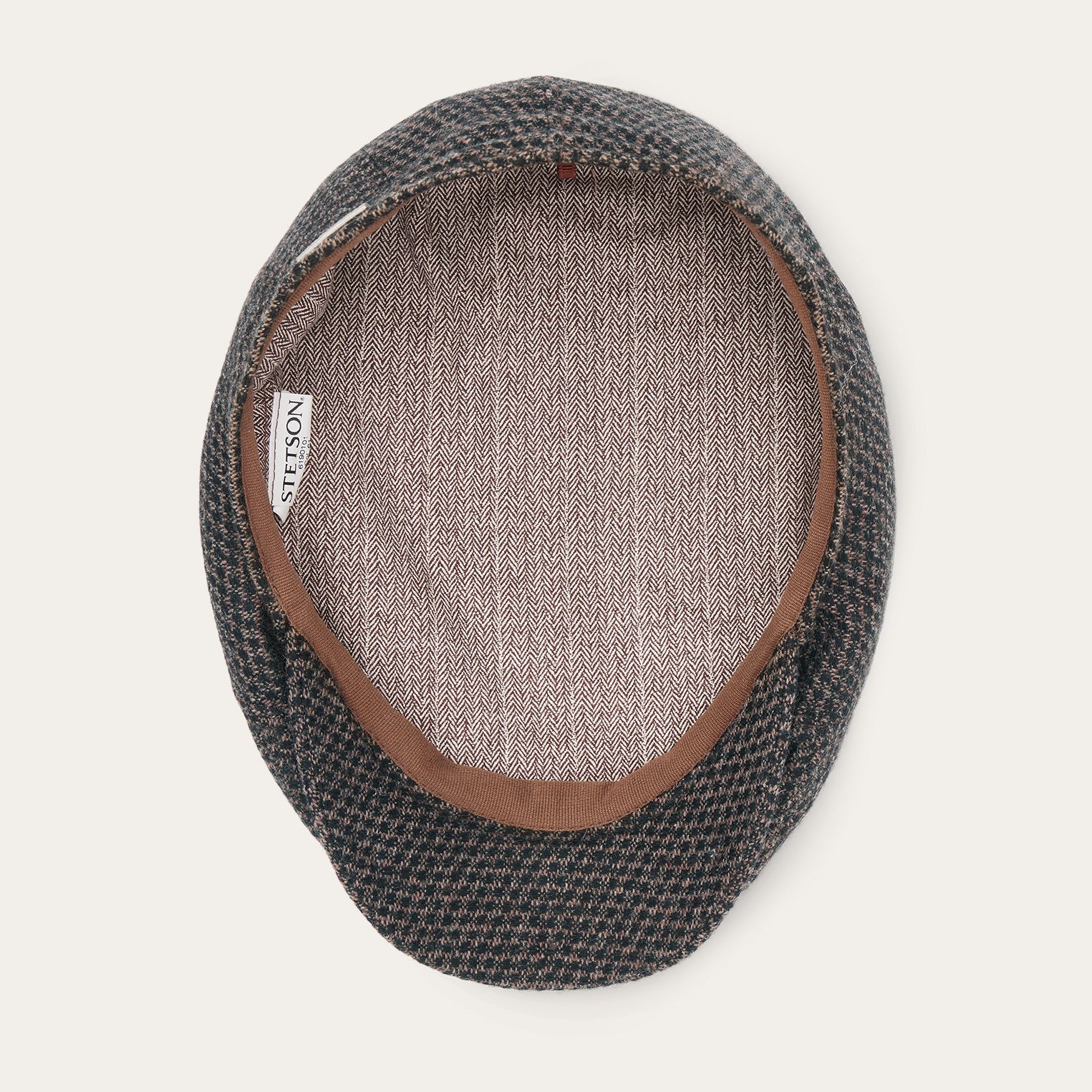 Wool Ivy Cap Brown/Beige Mix | Stetson Hats