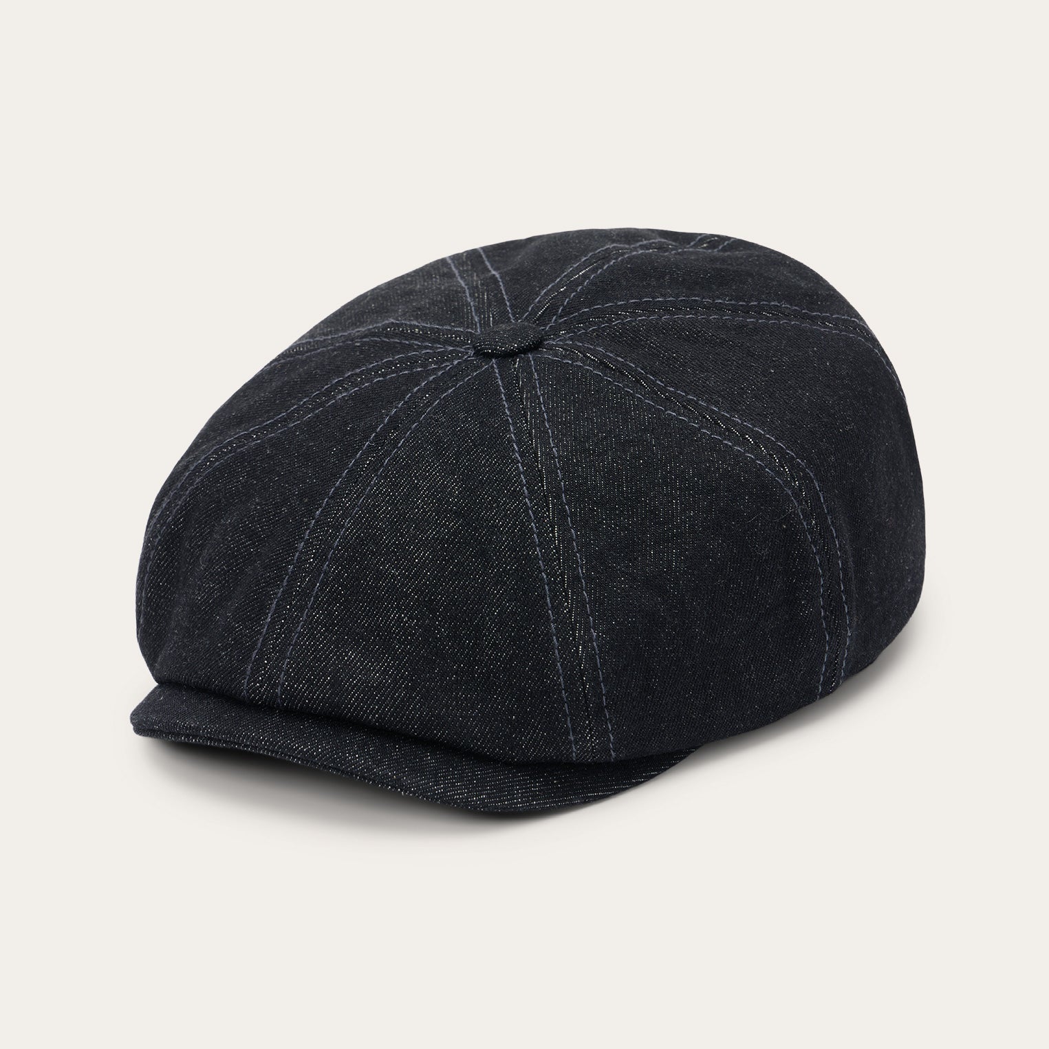 Denim Hatteras Cap Black Denim | Stetson Hats