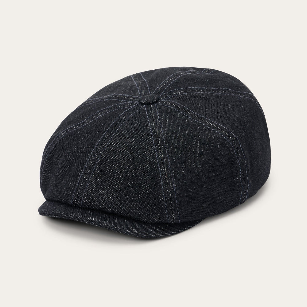 Denim Hatteras Cap Black Denim | Stetson Hats