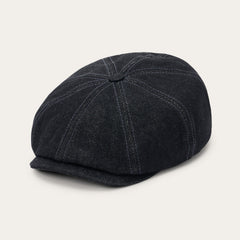Denim Hatteras Cap Black Denim | Stetson Hats