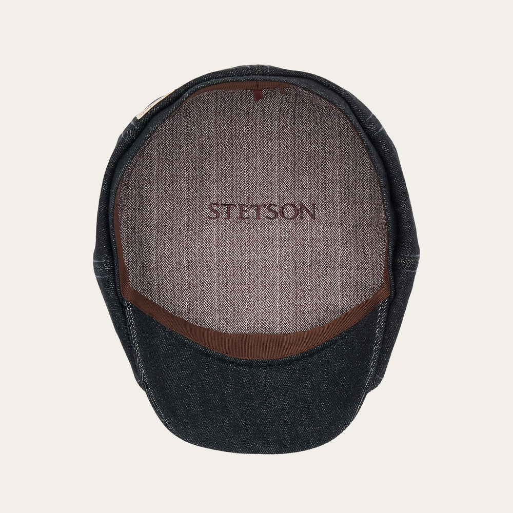 Denim Hatteras Cap Black Denim | Stetson Hats