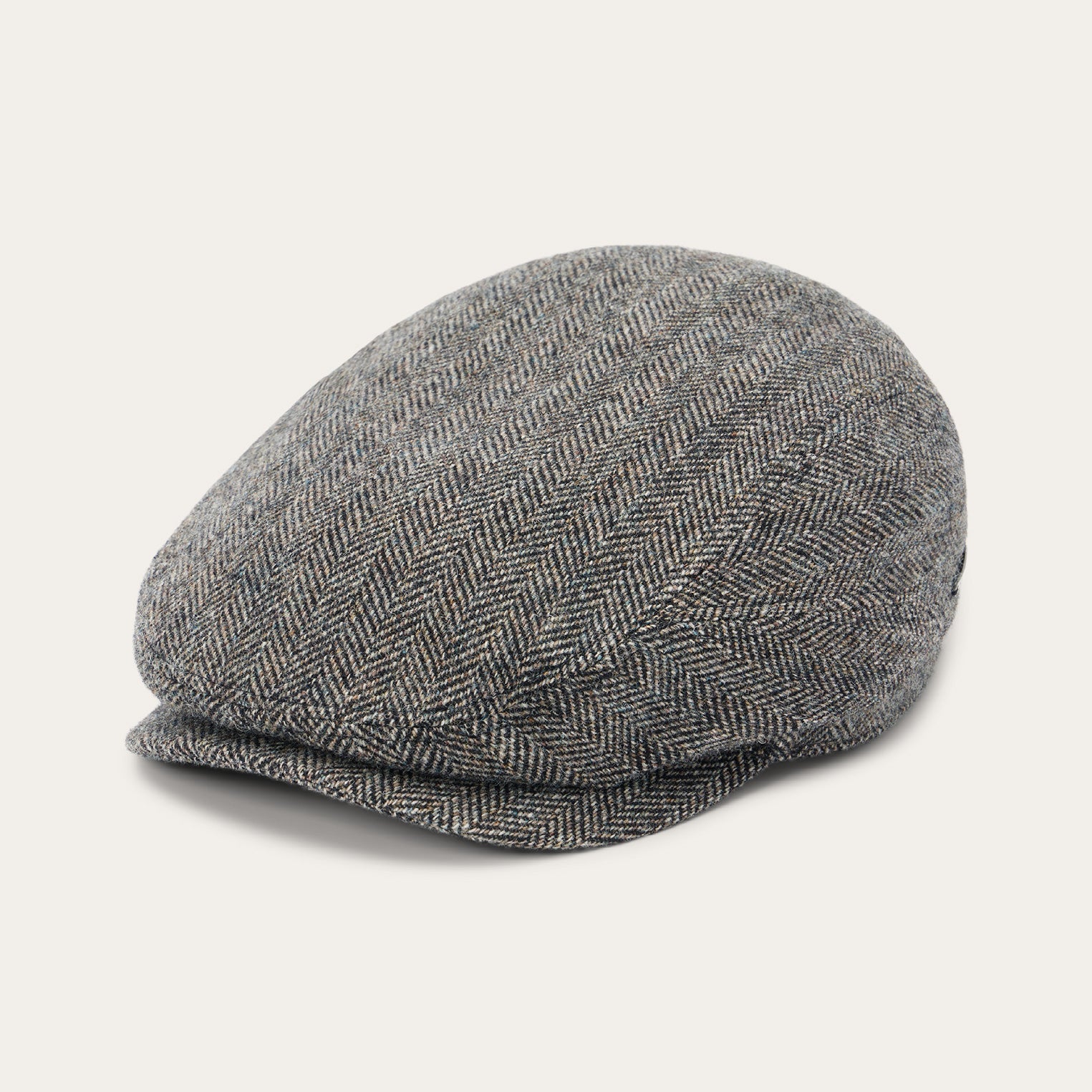 Wool Herringbone Driver Cap Anthra Melange Herringbone | Stetson Hats