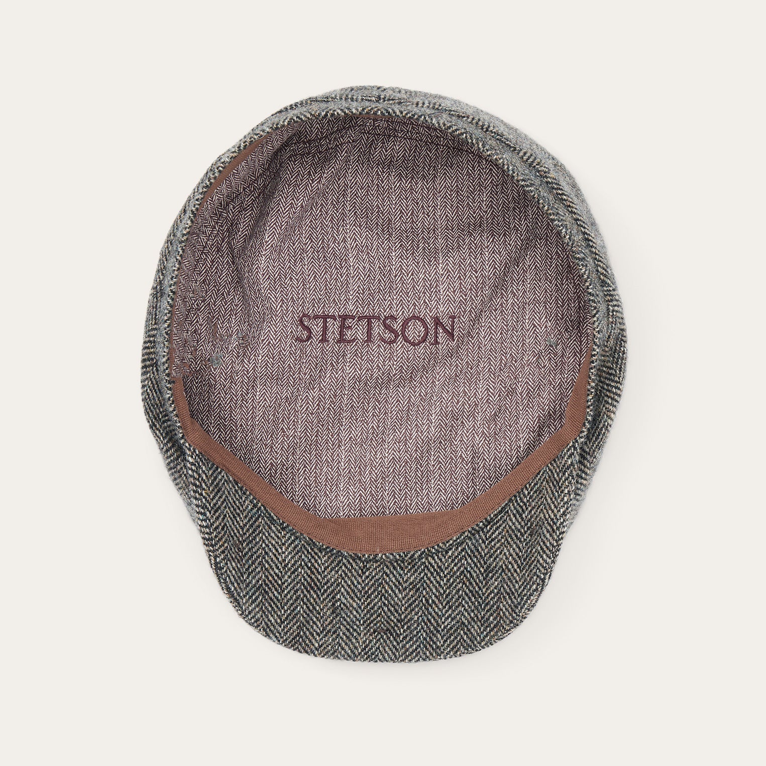 Wool Herringbone Driver Cap Anthra Melange Herringbone | Stetson Hats