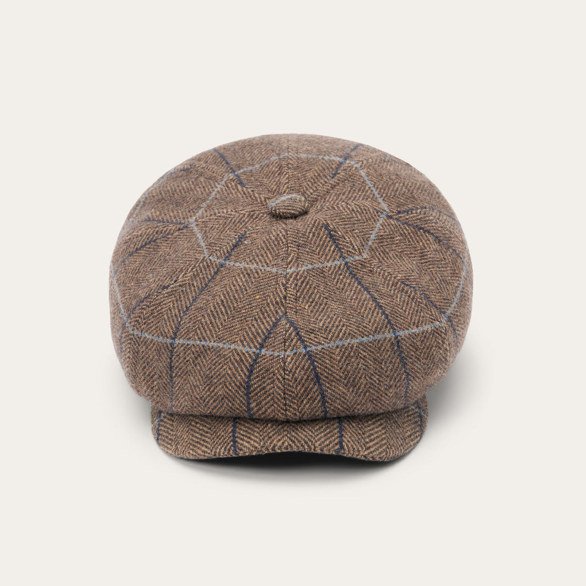 Wool Herringbone Hatteras Cap Camel Herringbone | Stetson Hats