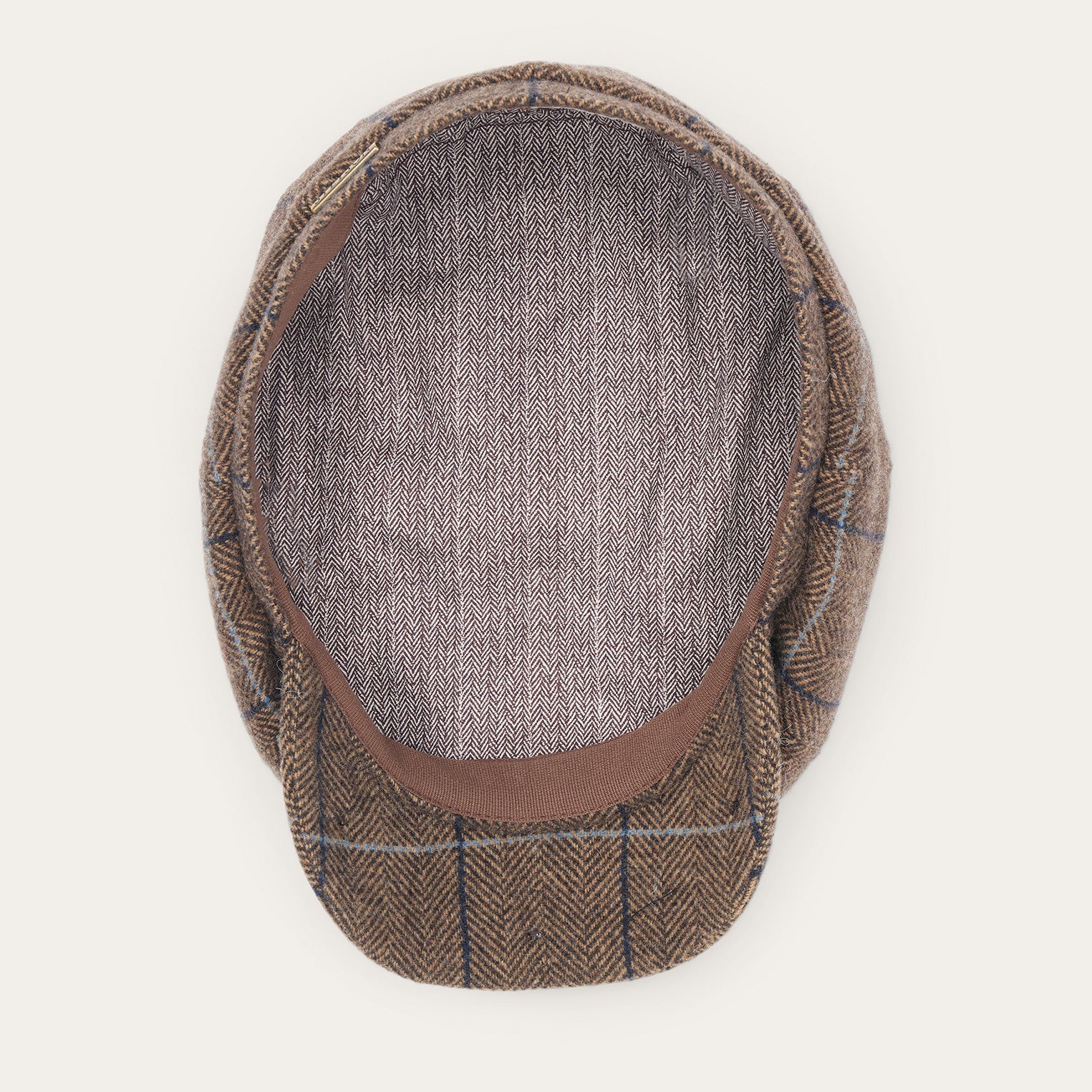 Wool Herringbone Hatteras Cap Camel Herringbone | Stetson Hats