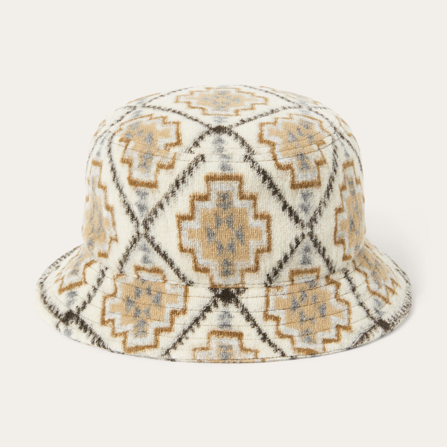 Navajo Jersey Bucket Hat Off White / Beige | Stetson Hats